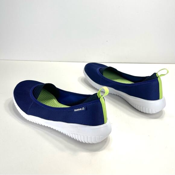 Reebok Memory Tech Massage Sneakers/Flats Size 8.5 Nave Blue Fabric Walking Shoe - Picture 12 of 15
